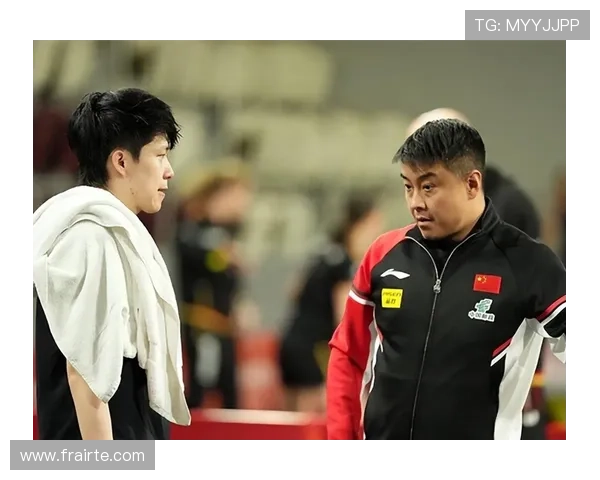 王皓泪目鼓励王楚钦全力以赴